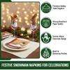 Iconikal 75-Count Snowman Paper Napkins - Disposable Holiday Party Luncheon Size, 2-Ply Winter Wonderland view 2