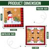 Iconikal 75-Count Snowman Paper Napkins - Disposable Holiday Party Luncheon Size, 2-Ply Winter Wonderland view 3