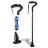 Ergocane 2G Walking Cane for Men & Women Patented Shock Absorbing Cane with Ergonomic Nerve-Relief Grip, Self-Standing Base | Adjustable Height, Supports 300 lbs (Black) view 1