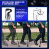 Ergocane 2G Walking Cane for Men & Women Patented Shock Absorbing Cane with Ergonomic Nerve-Relief Grip, Self-Standing Base | Adjustable Height, Supports 300 lbs (Black) view 2
