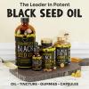 MAJU's Black Seed Oil 16oz: 3X Thymoquinone, Cold Pressed, 100% Turkish Black Cumin Nigella Sativa Seed Oil (Better Than Organic), Non-GMO, 100% Liquid Pure Blackseed, Glass Bottle view 2