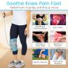 Vive Compression Knee Ice Wrap - Reusable Brace with Air Pump - Hot/Cold Therapy for Men, Women, Pain Relief, Swelling and Recovery Support - Adjustable and Inflatable Pack for Sports Injury Sprains view 3