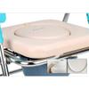 Aluminum Alloy Folding Commode Chair,Height Adiustable for The Elderly and Disabled Toilet Seat,Sturdy Anti-Slip,Flat Pack view 2