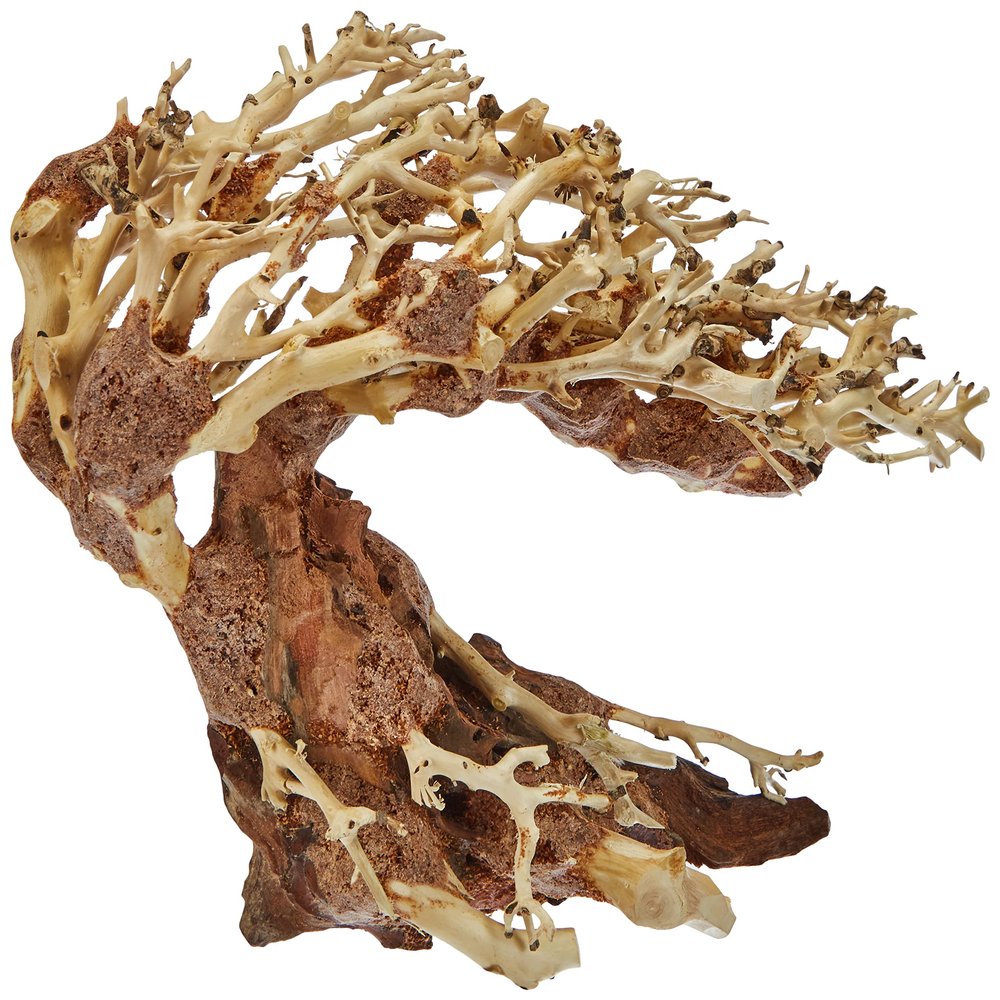 Amtra - Oriental Wind 3 Wood, Handmade, for Aquarium, 23X10X17 CM