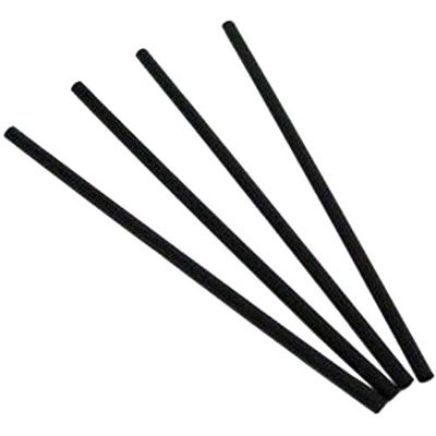 MarketPro Jumbo Wrapped Straw Black, 7.75" Overall Length | 5000/Case