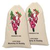 Printtoo Pack of 2 Drawstring Special Delivery Extra Large Size Christmas Sack Re-Usable Xmas Present Storage 27x20 Inch view 1