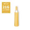ONE-Care Safety Lancets 21G x 2.4mm, Push Button Activation, Gentle, Pre-Loaded, 3-Steps Only, Diabetes Testing, Sterile, Finger Self Prick Device, Glucose Monitor, Single Use (100 Count (Pack of 1)) view 2