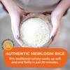 Lotus Foods Regenerative Organic White Basmati Rice - Gluten Free Long Grain White Rice, Vegan, Non GMO, Use for Curries, Stir Fries, Rice Pudding, Salad, and More - 30 Oz Bag (Pack of 6) view 4