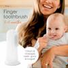 Cherish Baby Care Baby Toothbrush & Toddler Toothbrush Set (0-2 Years) - BPA-Free & Safety-Tested, 2023 Award Winner, Food-Grade Silicone (Orange) view 3