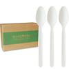 GreenWorks 1000 Heavy-duty Compostable Spoons,BPI Certified 7" Series Large Bulk Disposable Cutlery Spoon view 1