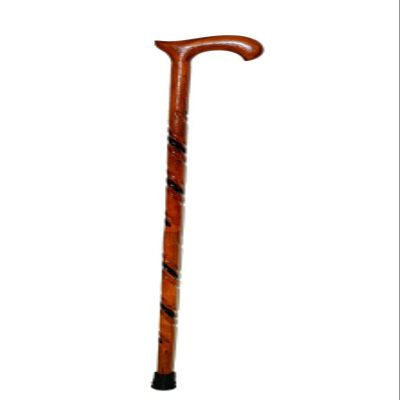OLD MEMORIES GALLERY Simple Victorian Wooden Cane Twist Derby Walking Stick Cane