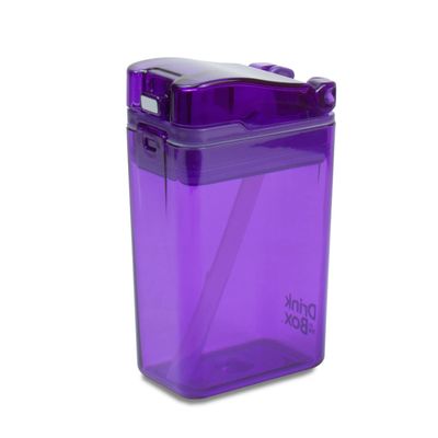 Precidio New 2022 Drink in the Box Design Eco-Friendly Reusable Drink Container, 8oz (Purple) 1008PR