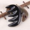 ARTIBETTER Gua Sha Comb Spa Scraping Massage Tool Roller Horn Comb for Face Hair Care (Black) view 3