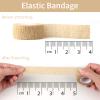 1 Inch Wide Skin Colour Elastic Self- Adhesive Bandage Finger Tape,Wrap Bandages for Wrist and Ankle for Chair and Table Legs to Reduce Friction and Noise-12pc view 3