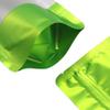 100 Metallic Colored with Clear Window Metallic Foil Stand-Up Resealable Food Storage Pouch (5oz, Matte Green) view 4