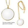 5X Necklace Magnifier, Magnifying Glass Necklace, Hanging Magnifier Pocket Monocle Lens Necklace Magnifying Glass Loupe Hanging Loupe Utility Monocle Lens for The Seniors Elders Aged Reading view 2