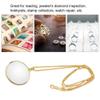 5X Necklace Magnifier, Magnifying Glass Necklace, Hanging Magnifier Pocket Monocle Lens Necklace Magnifying Glass Loupe Hanging Loupe Utility Monocle Lens for The Seniors Elders Aged Reading view 4