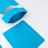 100 Metallic Colored with Clear Window Metallic Foil Stand-Up Resealable Food Storage Pouch (13oz, Matte Blue) view 3
