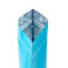 100 Metallic Colored with Clear Window Metallic Foil Stand-Up Resealable Food Storage Pouch (13oz, Matte Blue) view 4