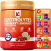 Keppi Electrolytes Powder  Raspberry Lemonade Flavor 50 Servings  No Sugar Hydration Supplement with Magnesium, Potassium, Sodium  Keto, Vegan, Fasting-Friendly, Zero Calorie Electrolyte Drink view 1
