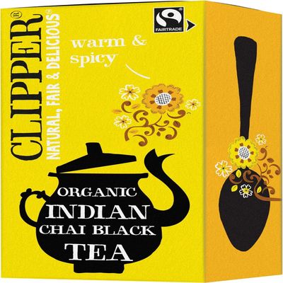 Clipper Tea Organic Indian Chai, 1 Pack, 20 Unbleached Tea Bags