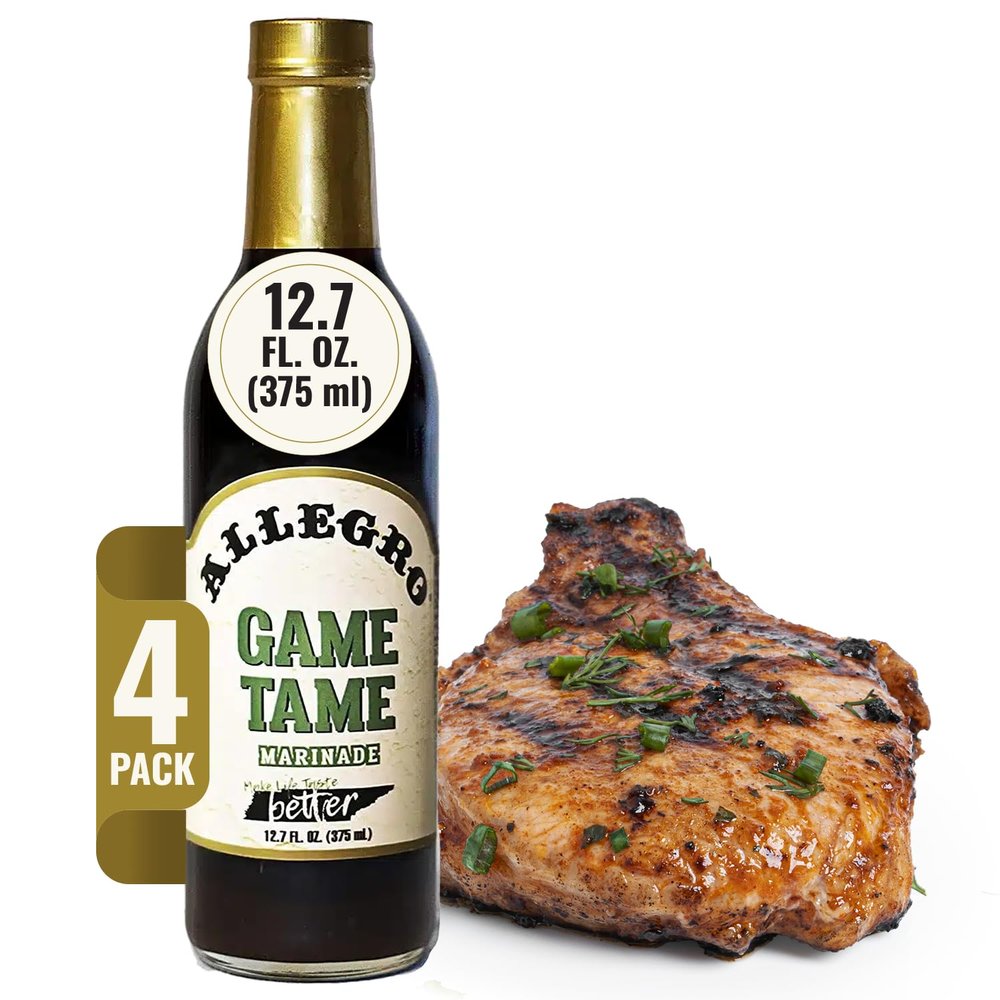 ALLEGRO - The Marinate Everything Marinades | Perfect Marinades for Meat & Veggies | Marinade for Grilling, Roasting & Cooking | Kosher & Gluten Free | 12.7 Oz (Pack of 4) - Game Tame
