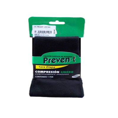 Preven-t Men's Cotton Varicose Control Socks, Light Compression 16-18mm/Hg, Beige, XL