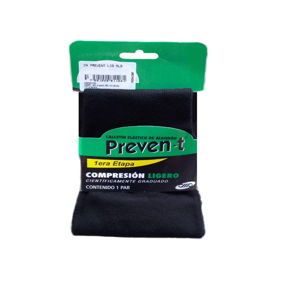 Preven-t Men's Cotton Varicose Control Socks, Light Compression 16-18mm/Hg, Beige, XL