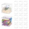 BENECREAT 60PCS 2.4x2.4x2.4 Inches Clear Plastic Favor Box Gift Packing Box for Candy Choclate and Dessert, Wedding Party Treats, Halloween Christmas Festival Gift Packaging view 1
