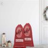 Printtoo Pack of 2 Drawstring Special Delivery Extra Large Size Christmas Sack Re-Usable Xmas Present Storage 27x20 Inch view 2