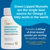 Xtendlife Green Lipped Mussel Powder - 2400mg Supplement with Omega-3 Fatty acids from New Zealand for Joint Health, 120 Capsules (2 Pack) view 3