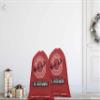 Printtoo Large Drawstring Canvas Bag Christmas Sack Bags Santa Gift Sack Custom Party Favor 2 Pcs 27x20 Inch view 2