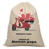 Printtoo Pack of 2 Pcs Xmas Presents Storage Bags Large Santa Gift Sack with Drawstring Christmas Party Favor 27x20 Inch view 3