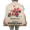 Printtoo Pack of 2 Pcs Xmas Presents Storage Bags Large Santa Gift Sack with Drawstring Christmas Party Favor 27x20 Inch view 4