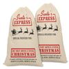 Printtoo Large Drawstring Canvas Bag Christmas Sack Bags Santa Gift Sack Custom Party Favor 2 Pcs 27x20 Inch view 1