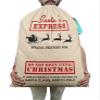 Printtoo Large Drawstring Canvas Bag Christmas Sack Bags Santa Gift Sack Custom Party Favor 2 Pcs 27x20 Inch view 4