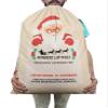 Printtoo Pack of 2 Pcs Xmas Presents Storage Bags Large Santa Gift Sack with Drawstring Christmas Party Favor 27x20 Inch view 3