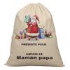 Printtoo Large Drawstring Canvas Bag Christmas Sack Bags Santa Gift Sack Custom Party Favor 2 Pcs 27x20 Inch view 3
