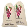 Printtoo Large Drawstring Canvas Bag Christmas Sack Bags Santa Gift Sack Custom Party Favor 2 Pcs 27x20 Inch view 1