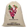 Printtoo Large Drawstring Canvas Bag Christmas Sack Bags Santa Gift Sack Custom Party Favor 2 Pcs 27x20 Inch view 2