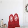 Printtoo Large Drawstring Canvas Bag Christmas Sack Bags Santa Gift Sack Custom Party Favor 2 Pcs 27x20 Inch view 2