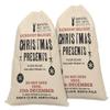 Printtoo Large Drawstring Canvas Bag Christmas Sack Bags Santa Gift Sack Custom Party Favor 2 Pcs 27x20 Inch view 1