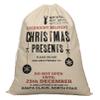 Printtoo Large Drawstring Canvas Bag Christmas Sack Bags Santa Gift Sack Custom Party Favor 2 Pcs 27x20 Inch view 3
