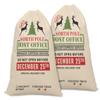 Printtoo Pack of 2 Pcs Xmas Presents Storage Bags Large Santa Gift Sack with Drawstring Christmas Party Favor 27x20 Inch view 1