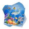 Gift Boutique 122 Pcs Ocean Sea Life Party Supplies Disposable Tableware Set Paper Plates Cup Napkins for Underwater World Creatures Turtle Dolphin Fish Serves 24 view 4