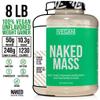 NAKED Vegan Mass - Natural Vegan Weight Gainer Protein Powder - 1,230 Calories, Non-GMO, Soy & Gluten Free, No Artificial Ingredients - 8LB Bulk - 11 Servings view 3