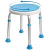 Vaunn Medical Tool-Free Assembly Adjustable Swivel Shower Stool Seat Bench with Anti-Slip Rubber Tips for Safety and Stability view 1