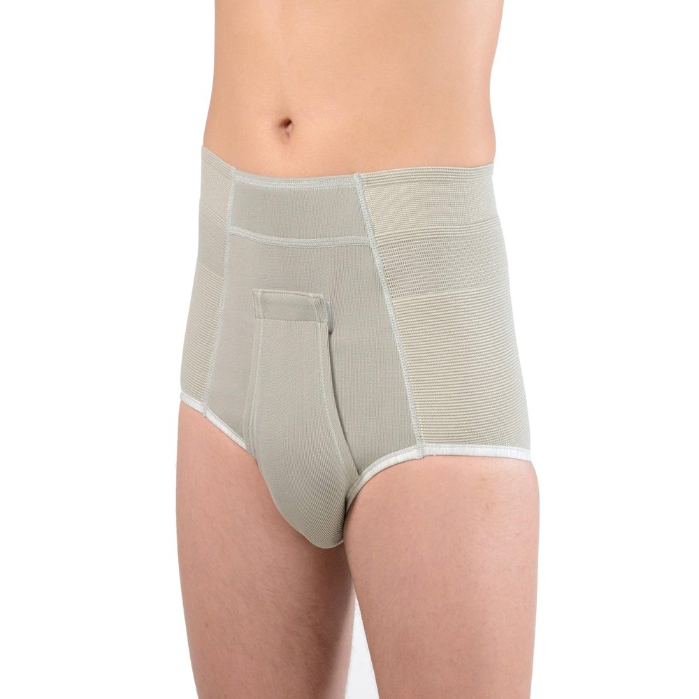 ORIONE Inguinal Hernia Brief Slip Girdle for Sports - High Cut Ref.316 Size 3 81-85 cm. (inch. 31.5"-33.5")