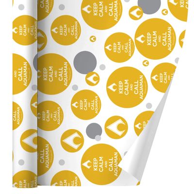 GRAPHICS & MORE Aquaman Keep Calm and Call Gift Wrap Wrapping Paper Roll