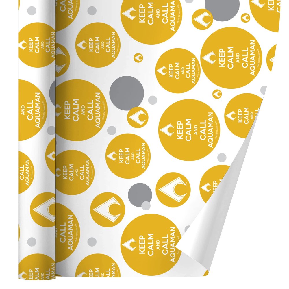 GRAPHICS & MORE Aquaman Keep Calm and Call Gift Wrap Wrapping Paper Roll